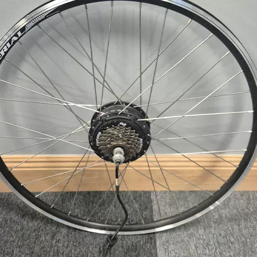 700C HUB MOTOR REAR WHEEL WITH RIM BRAKE & 7 SPEED CASSETTE 7 PIN (2)